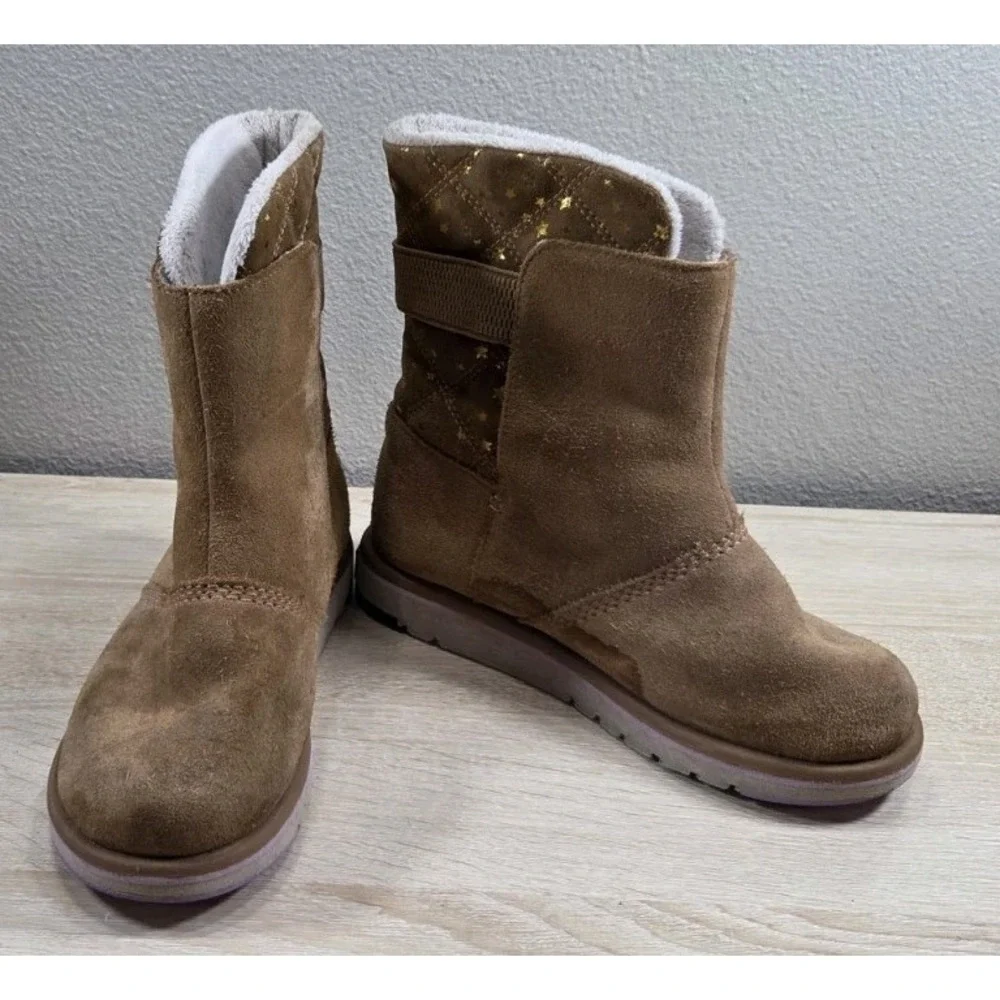 Sorel Whitney II Strap Youth Waterproof Boots Brown Stars US 3‎